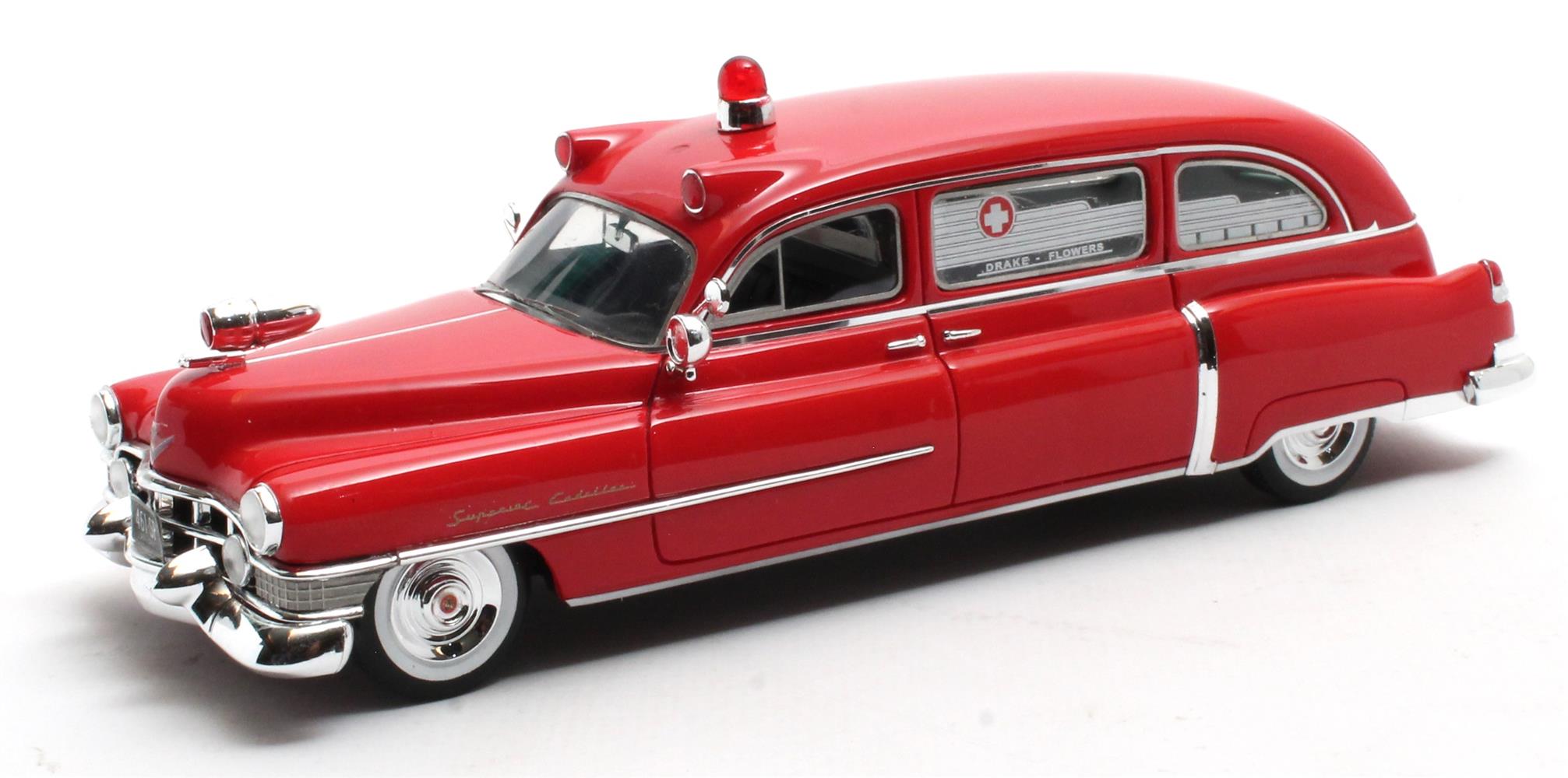 Cadillac Superior Ambulance 1951 Rood - 1:43